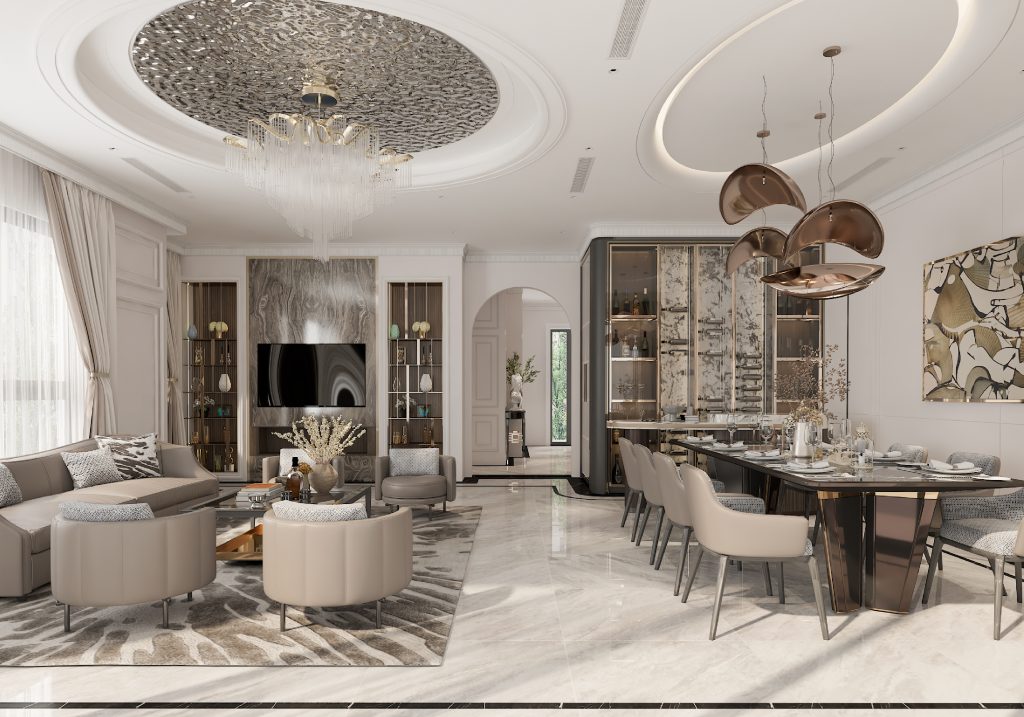 thiết kế và thi công nội thất biệt thự Hạ Long